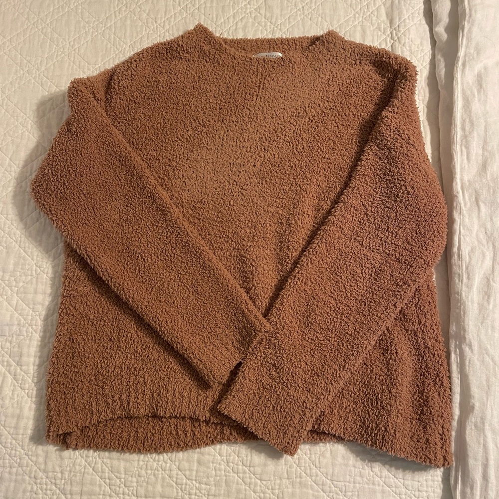 Vestique Brown Teddy Sweater, size M